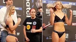 FUTURE STAR? - ANTHONY CROLLA'S CHARGE RHIANNON DIXON WEIGHS IN READY TO MOVE 6-0 ON WARRINGTON CARD