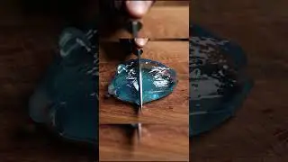 Satisfying AI ASMR: Glass Apple & Grenade Slices + Slime Cut