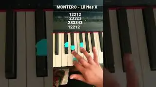 MONTERO Piano Tutorial. #lilnasx #montero #piano