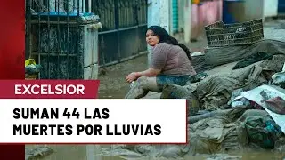 44 los decesos por lluvias en el cuatro estados