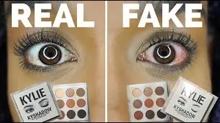 Палетка теней KYLIE JENNER KYSHADOW за 6 долларов | Настоящая против поддельной | Я чуть не потеряла глаз!