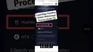 LayerEdge HashKey Global Withdrawal Process Guide ✅ || LayerEdge CEX MN Withdrawal Kaise Kare Guide
