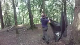 Homemade hiking trailer test