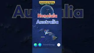 Honolulu to Sydney Australia flight Route direct flight ✈️ Operator by Qantas