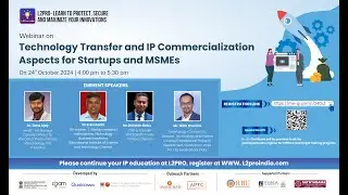 &ldquo;Technology Transfer and IP Commercialization Aspects for Startups and MSMEs&rdquo; 20241024 1029 1