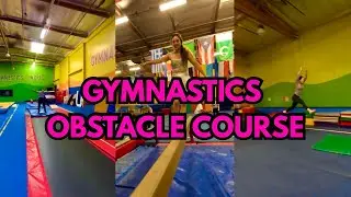 We had a gymnastics obstacle course relay race!!