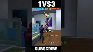 1VS3 🤯 Most Dangerous Clutch 🔥🔥😱 On Nonstop Live 😳Against GWK Main Lineup Squad🎯#shorts #short