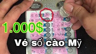 Vé số cào. Hồi hộp cào vé số cào Mỹ