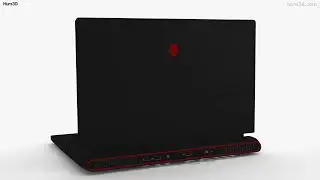 Dell Alienware M17 R5 Gaming Laptop 3D model by 3DModels.org