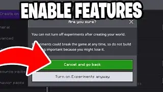 Как включить экспериментальные функции Minecraft! &mdash; Руководство