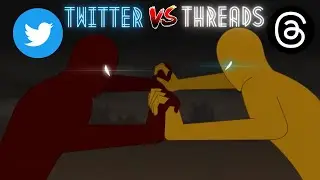 Twitter VS Threads Short: animation movie