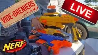 VIDE GRENIER LIVE mon record de nerf !!!