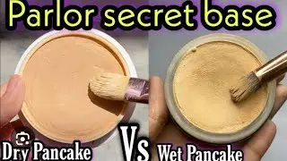 Difference between dry and wet makeup pancake #hatafnazim