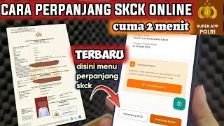 CARA PERPANJANG SKCK ONLINE DI SUPERAPP POLRI