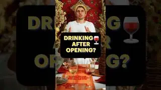 Drinking after opening?! #wine #winelovers #history #winetasting #facts #alcohol #drinking