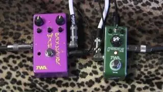 TWA Wah Rocker fixed wah pedal demo with Flyboys Overdrive