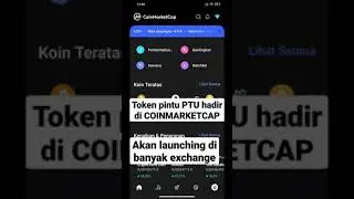 Token pintu PTU sudah lounching  di coinmarketcap dan akan segera lounching di binance