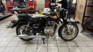 Electra convert to￼ STD  standard  #royalenfield #g2engine #bulletlover