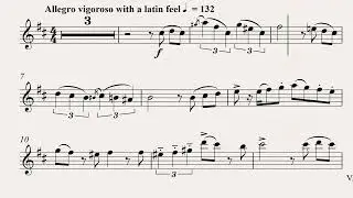 Cornik: Three Latin Sketches _ 1&ordm; and (piano accompaniment)