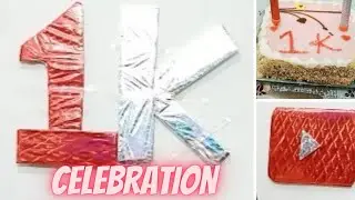 1k Subscribers complete celebration party |Bombay bakery cake|how to get 1k subscribers on YouTube