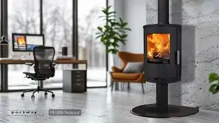 Portway PB1000 Pedestal Stove &ndash; Contemporary Multi-Fuel Heating with Elevated Design