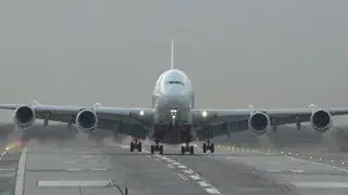 ✈️ Emirates A380 Vanishes Into the Clouds | A6 EVL