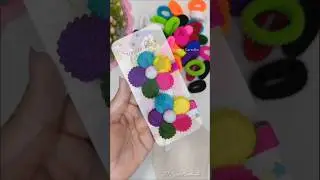 DIY Colourful Flower Hair Clips 🌸 | Easy Handmade Baby Hair Accessories | Shorts #trendingshorts