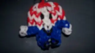 how to make loombands figurine/charm pepper mint off adventure time