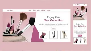 Responsive Beauty Shop Website Using HTML And CSS Step By Step
