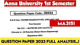 MA3151|Engineering maths1|Matrix and Calculus|Old Question papers|Vjalerts|