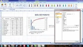 Tạo biểu đồ trong excel- Pareto chart - 7QC tools