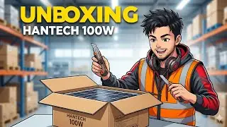 Hantech 100w solar panel unboxing - ready nko mag harvest this summer