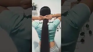 Only for super long-haired girls struggling with the claw clip hack #clawcliphack #longhair
