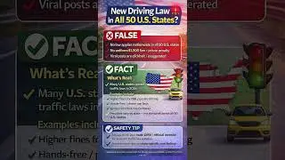 New 2026 U.S. Driving Law? ❌ Fact-Check on $1500 Fines & Prison Rumor!
