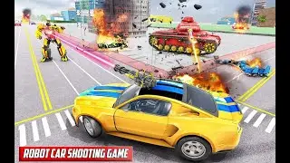 Police Tank Robot Eagle Transform Car war Game