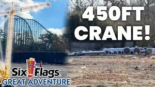 В парке Six Flags Great Adventure появится 450-футовый кран для новых американских горок, которые...