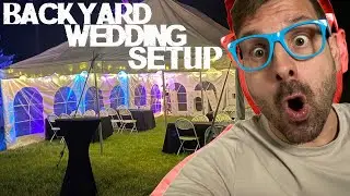 Party Tent Setup - Tables Chairs Lighting Ideas