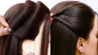Cute look very easy open hair hairstyle | simple hairstyle wedding style | hair style for girl