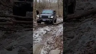 Watch the front tires dig #jeep #jeepwrangler #offroad #offroading #jeepoffroad
