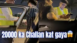 Delhi me Kata Pehla Challan😭 #vlog #vihaannjasleen #jahaann