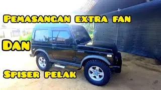 pemasangan extra fan karimun di katana jimny | pemasangan spiser pelak katana | katana hitam part 4
