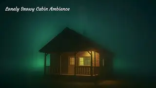 Dark Sci Fi Ambient Music | Lonely Snowy Cabin Ambience | Dark Sci-Fi Sleep Sounds