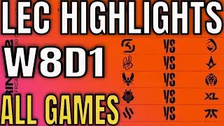 LEC Highlights ALL GAMES W8D1 Spring 2022 | Week 8 Day 1