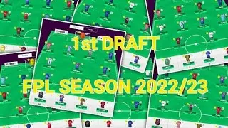 My 1st FPL Draft for the 2022/23 season #fpl #fplpremierleague #fplking