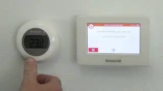 Forbind T87RF rund, trådløs termostat | Honeywell Home