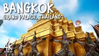 GRAND PALACE and WAT PHO Bangkok Thailand Walk 4K
