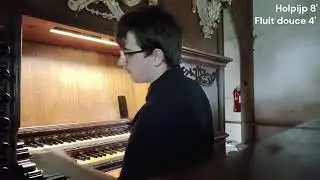 Organ demonstration Knol organ Martinuskerk, Boazum from 1791