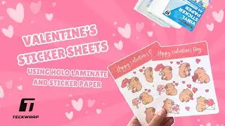 DIY Valentine&rsquo;s Sticker Sheets | Easy Craft Tutorial with Printable Sticker Vinyl