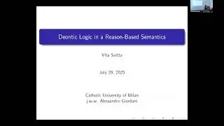Vita Saitta &ndash;&nbsp;Invited Talk: &ldquo;Deontic logic in a reason-based semantics&rdquo;