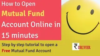 How to open Mutual fund account online for Free. Step by Step tutorial open account in mfuindia.com